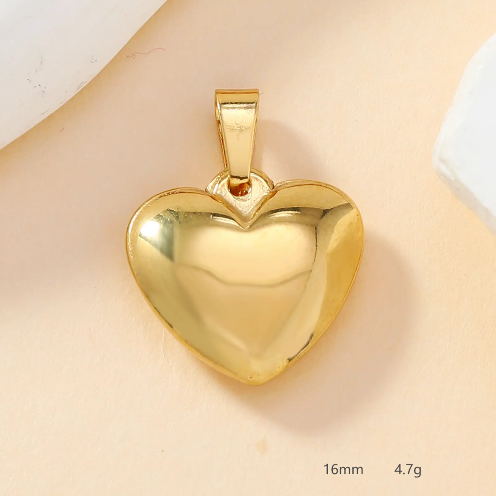 2 Piece 304 Stainless Steel Sweet Heart Cross Charm Pendant Gold Color For Diy Necklace Bracelet Jewelry Making Findings