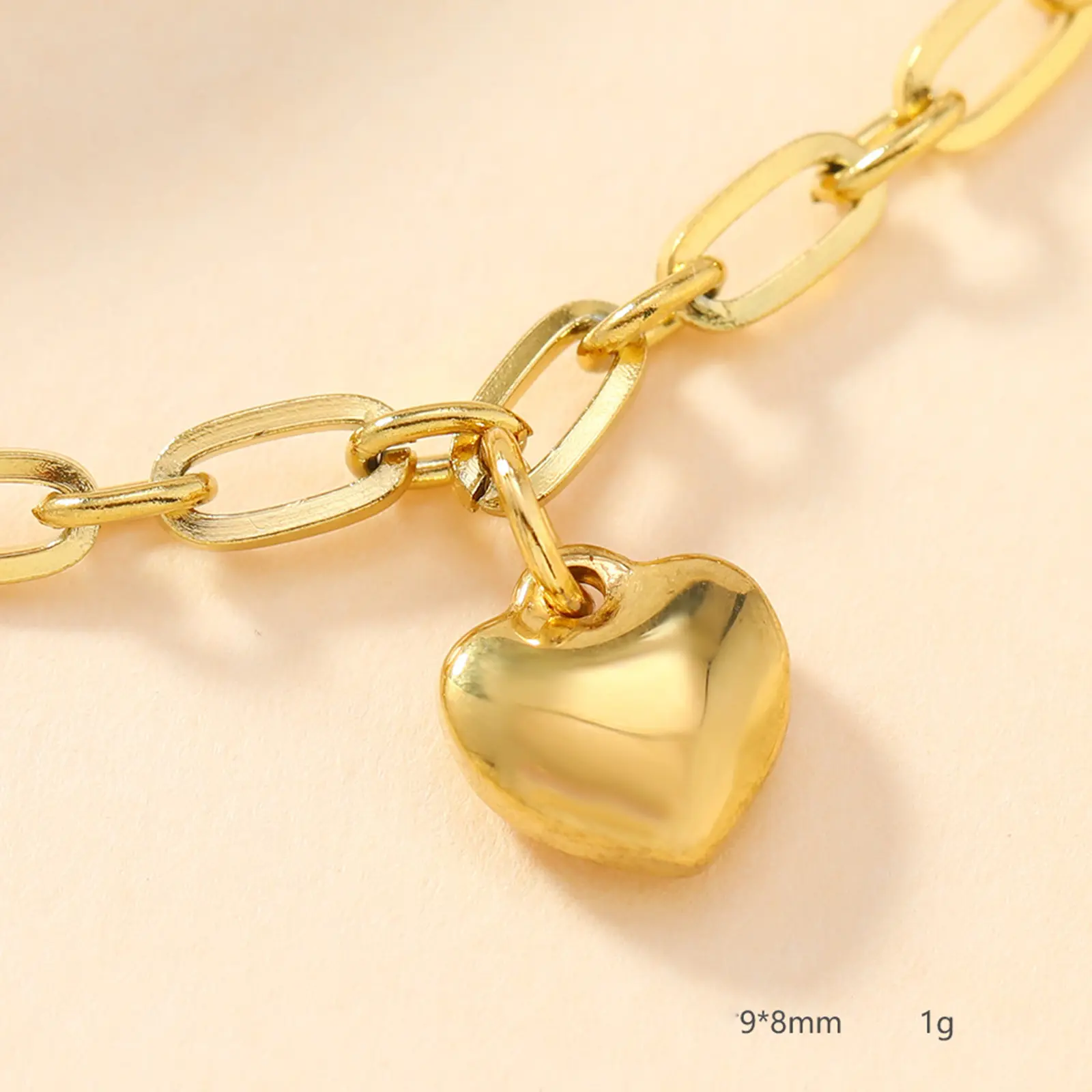 2 Piece 304 Stainless Steel Sweet Heart Cross Charm Pendant Gold Color For Diy Necklace Bracelet Jewelry Making Findings