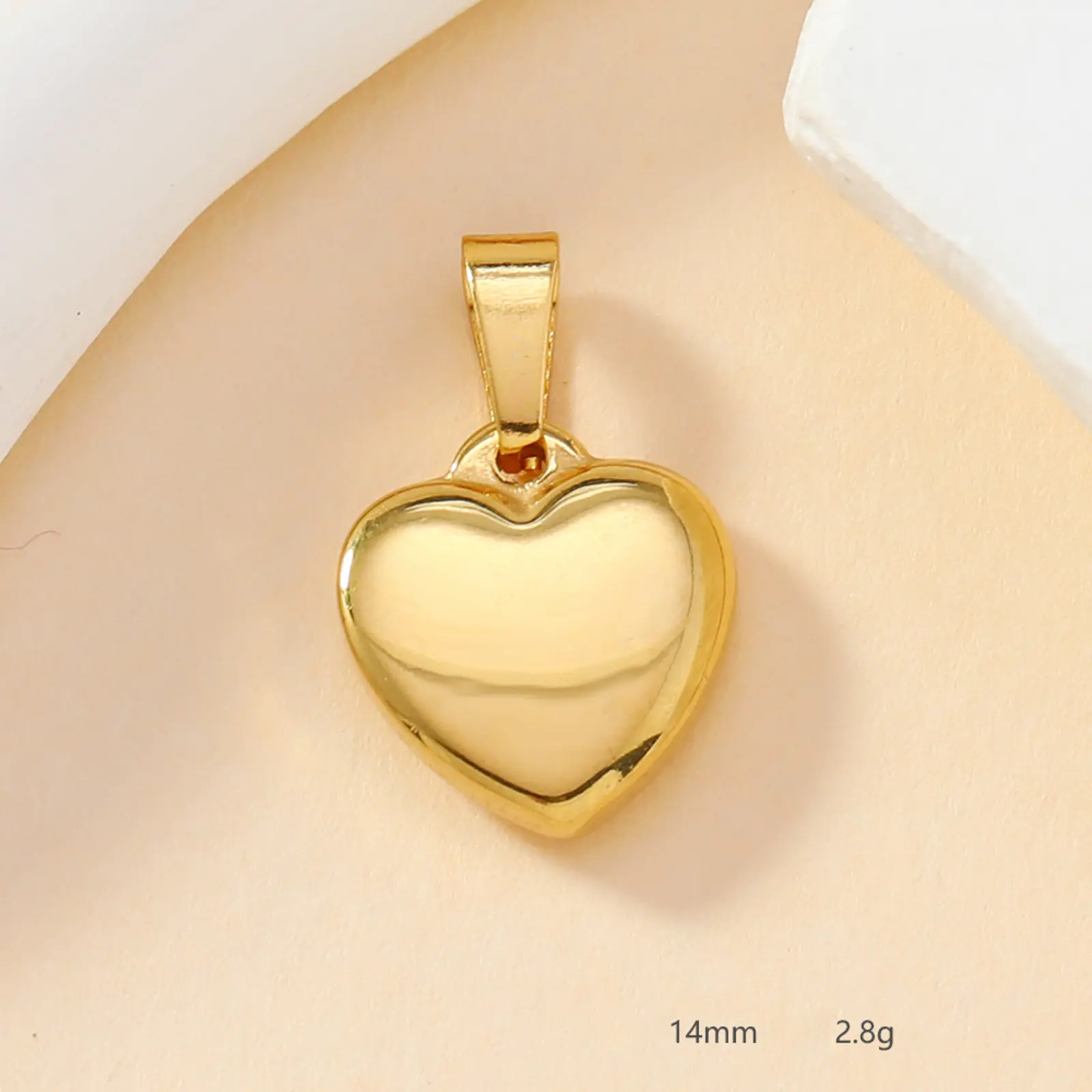 2 Piece 304 Stainless Steel Sweet Heart Cross Charm Pendant Gold Color For Diy Necklace Bracelet Jewelry Making Findings