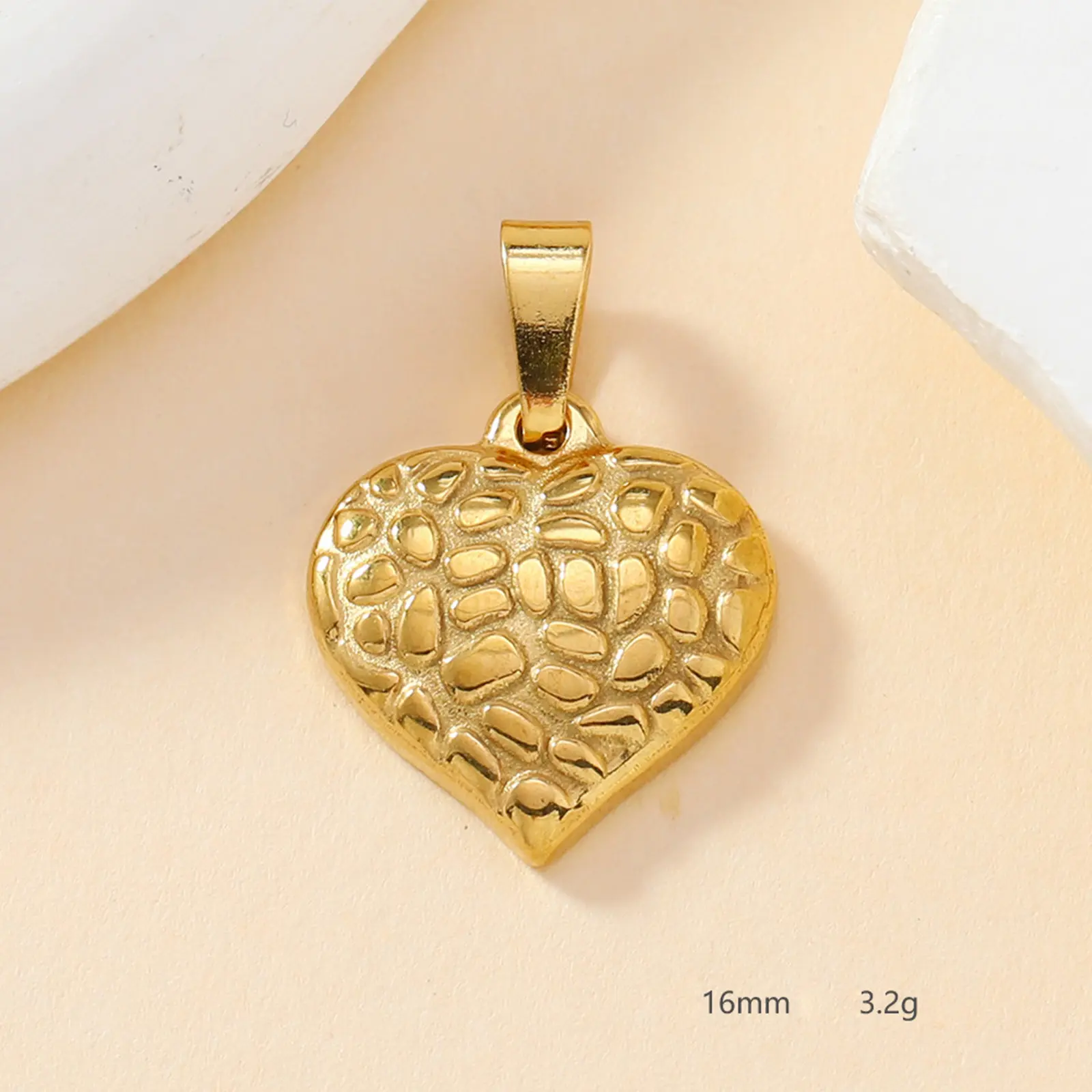 2 Piece 304 Stainless Steel Sweet Heart Cross Charm Pendant Gold Color For Diy Necklace Bracelet Jewelry Making Findings