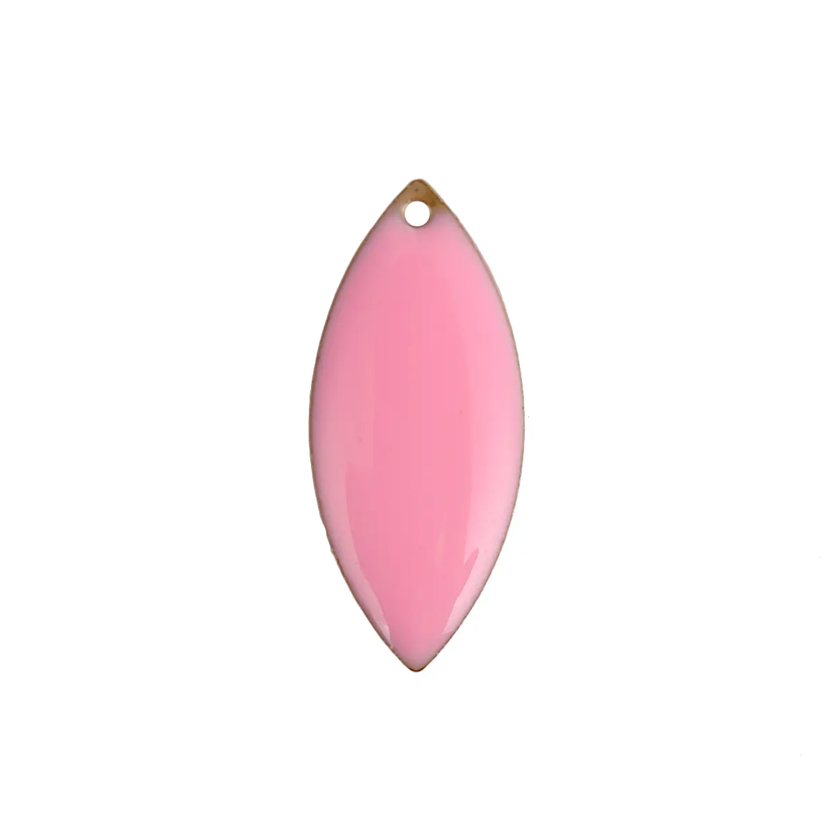 New 10 PCs Copper Enamelled Sequins Charms Marquise Unplated Enamel Leaf Ellipse Pendants For Women DIY Earrings Necklace