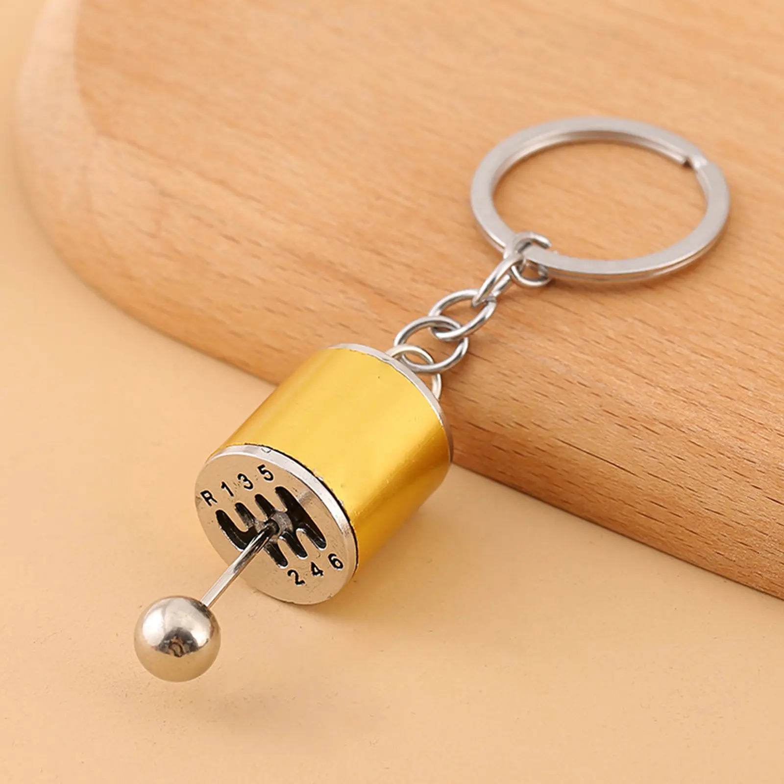 Creative Keychain & Keyring Silver Color Multicolor Car Gear Shift Manual Transmission For Women Men Car Keyring Handbag Gift
