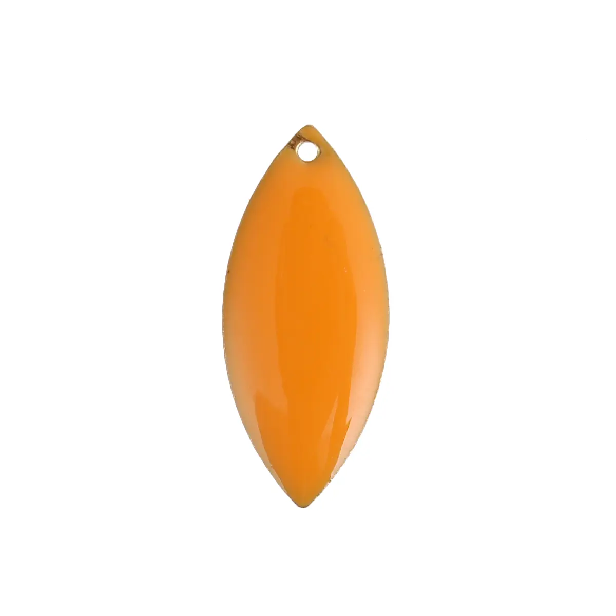 New 10 PCs Copper Enamelled Sequins Charms Marquise Unplated Enamel Leaf Ellipse Pendants For Women DIY Earrings Necklace