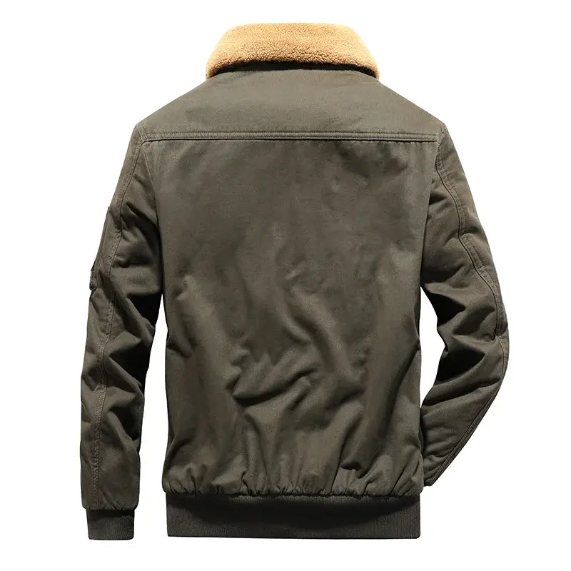 Men Winter Cargo Jackets Bomber Jackets Multi-pocket Casual Coats High Quality Male Cotton Winter Coats Slim Warm Parkas 5XL