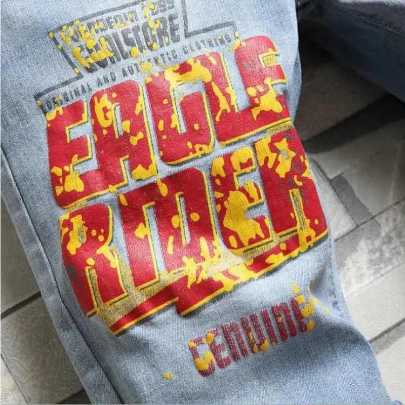 Men Light Blue Jeans Shorts Good Quality Men Holes Denim Shorts New Summer Men Slim Fit Casual Jeans Thin Knee Length Jeans 38