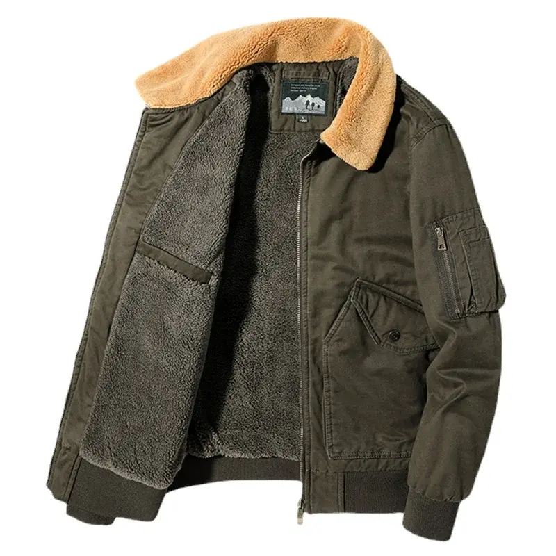 Men Winter Bomber Jackets Multi-pocket Casual Cargo Jackets High Quality Male Cotton Winter Coats Slim Warm Parkas Size 5XL
