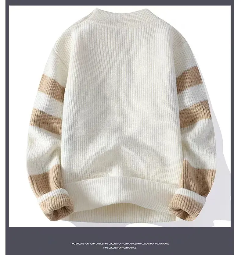 New Autumn Winter Men Knitted Sweaters Outwear Casual Sweaters O-Neck Pullovers High Quality Male Loose Pullovers Clothing 4XL