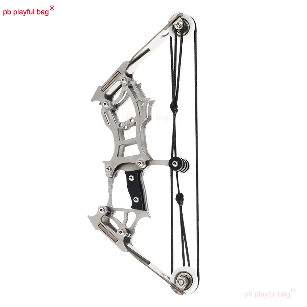 Outdoor Mini Composite Pulley Bow Small Shooting Bow Metal Release Pressure Kids Toy Archery Practice Christmas Gift QG478