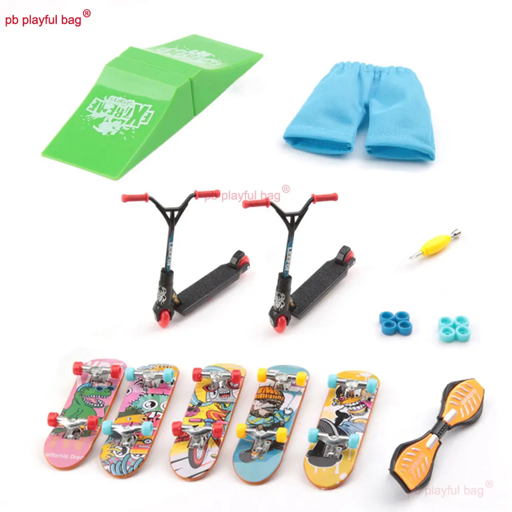 Novelty Toys Finger Movement Set Finger Skateboard Scooter Flatbed Vehicle Children's Toys Release Pressure Christmas Gifts TG67