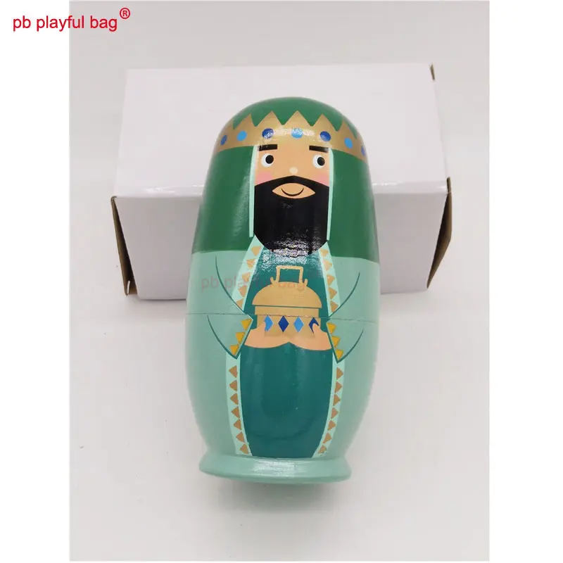 Five layers Russian Dolls Wooden DIY Kids Toy Set Exquisite Crafts Russian Nesting Doll Christmas Gift Home Decorations HG42