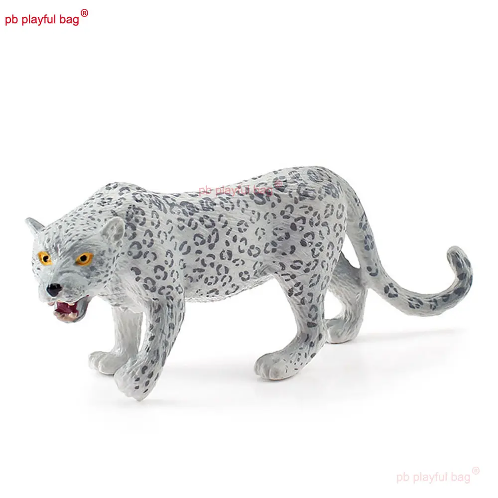 Forest Wild Animal Snow Leopard Model Animals Figures Collection Toys Static Simulation Desktop Decorative Kids Gifts HG382
