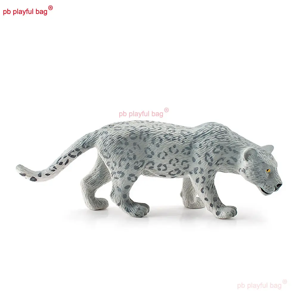 Forest Wild Animal Snow Leopard Model Animals Figures Collection Toys Static Simulation Desktop Decorative Kids Gifts HG382