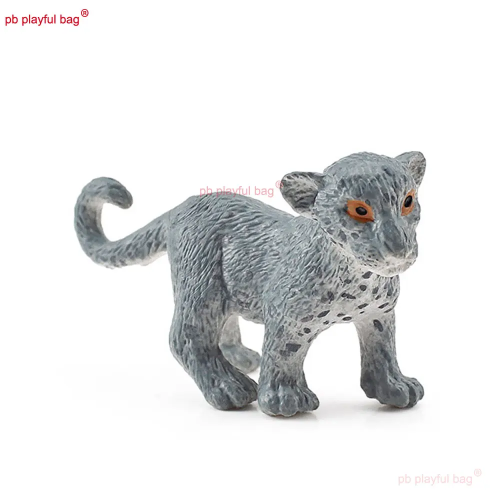 Forest Wild Animal Snow Leopard Model Animals Figures Collection Toys Static Simulation Desktop Decorative Kids Gifts HG382