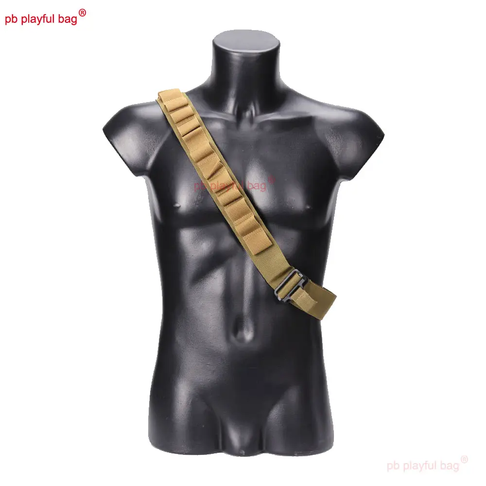 Outdoor Sports 12G Bullet Belt 15 Grids Portable Diagonal Shoulder Strap Nylon CS Game Toy Gunbelt Toy Accessories QG602