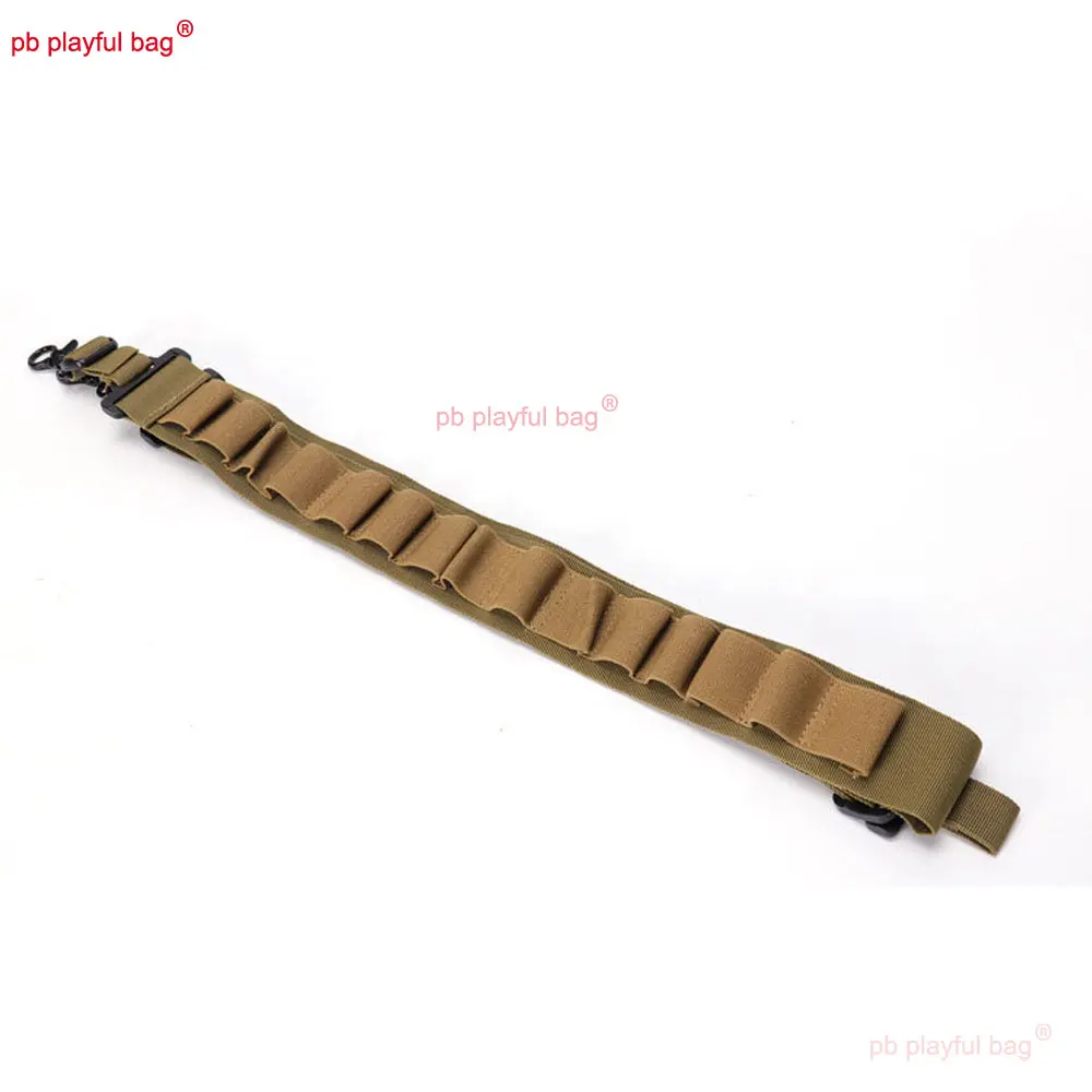 Outdoor Sports 12G Bullet Belt 15 Grids Portable Diagonal Shoulder Strap Nylon CS Game Toy Gunbelt Toy Accessories QG602