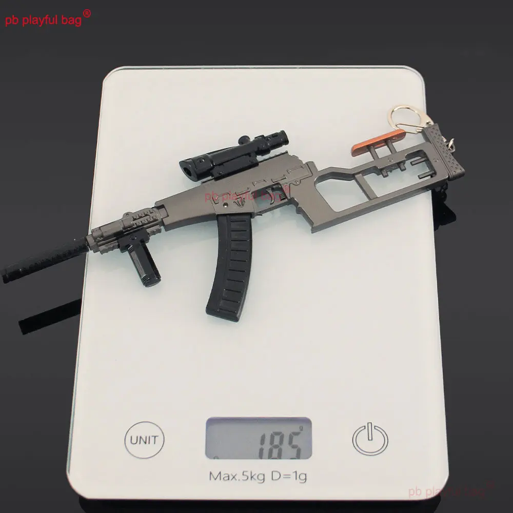 21cm VSS Rifle Model Metal Toy Gun Pendant Keychain Action Figure CS Game Weapon Peripherals Birthday Gifts Kids Toy ZG387
