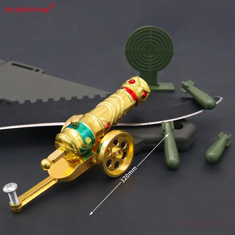 Outdoor Sport CS Game Mini Alloy Mortar Rocket Launcher 12cm Sand Table Model Shooting target Launch Toy Creative Gifts QG409