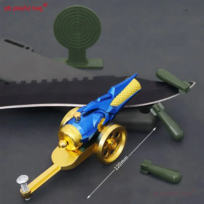 Outdoor Sport CS Game Mini Alloy Mortar Rocket Launcher 12cm Sand Table Model Shooting target Launch Toy Creative Gifts QG409