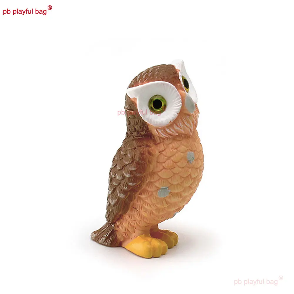 Fun Cartoon Mini Simulation Birds Action Figure Owl Resin Model Decorative Ornaments Children's Toys Christmas Gifts HG353