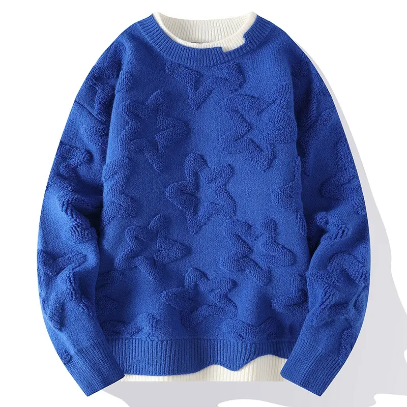 New Fashion Men Winter Knitted Sweaters Outwear Casual Sweaters O-Neck Pullovers High Quality Male Loose Pullovers Clothing 4XL