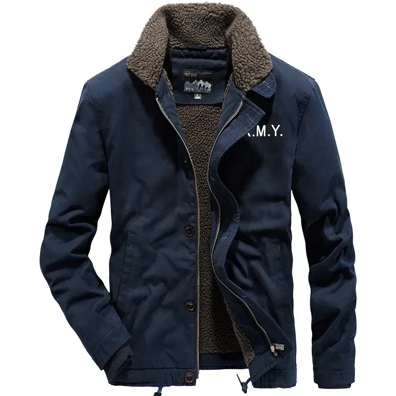 New Winter Men Bomber Jackets Fleece Warm Coats Down Jackets Parkas Quality Male Cotton Casual Jackets Winter Clothing Size 5XL