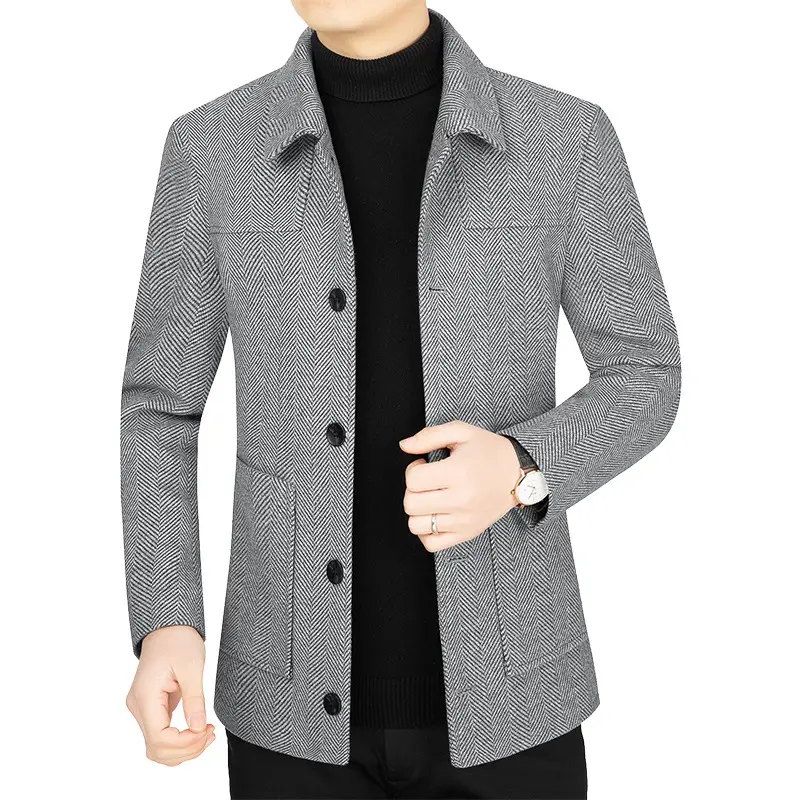 Men Cashmere Blazers Suits Jackets Wool & Blends New Male Business Casual Suits Coats Slim Fit Blazers Coats Men's Clothing 4XL