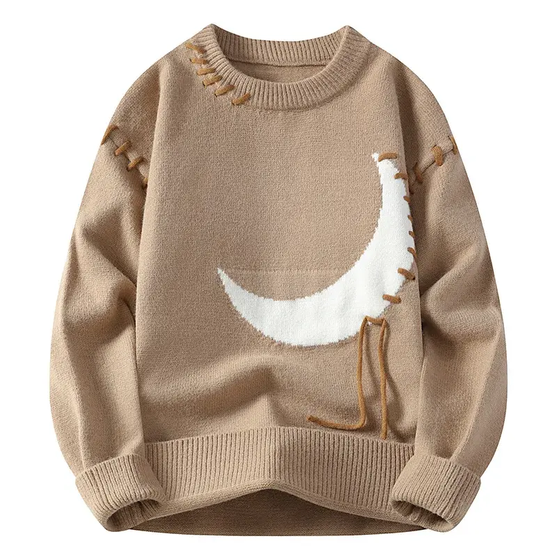 New Fashion Men Streetwear Sweaters Knitted Pullovers Man O-neck Loose Casual Sweaters Quality Male Pullovers Winter Clothing 4X