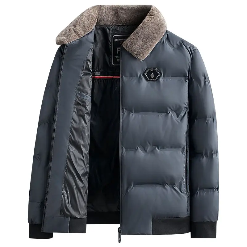 New Winter Men Casual Down Jackets Fur Collar Warm Parkas High Quality Male Outwear Winter Coats Man Slim Fit Down Jackets 4XL