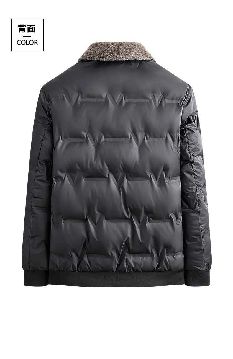 New Winter Men Casual Down Jackets Fur Collar Warm Parkas High Quality Male Outwear Winter Coats Man Slim Fit Down Jackets 4XL
