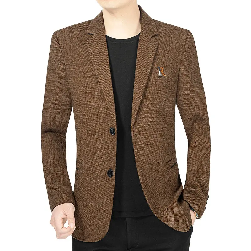 High Quality Men Formal Wear Blazers Jackets Suits Coats New Spring Autumn Man Business Casual Blazers Slim Fit Jackets Size 4X