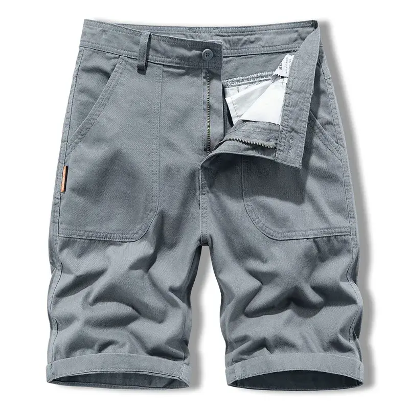 Men Thin Cotton 100% Loose Casual Shorts New Summer Man Sportswear Jogger Pants Quality Male Straight Knee Length Pants Size 38