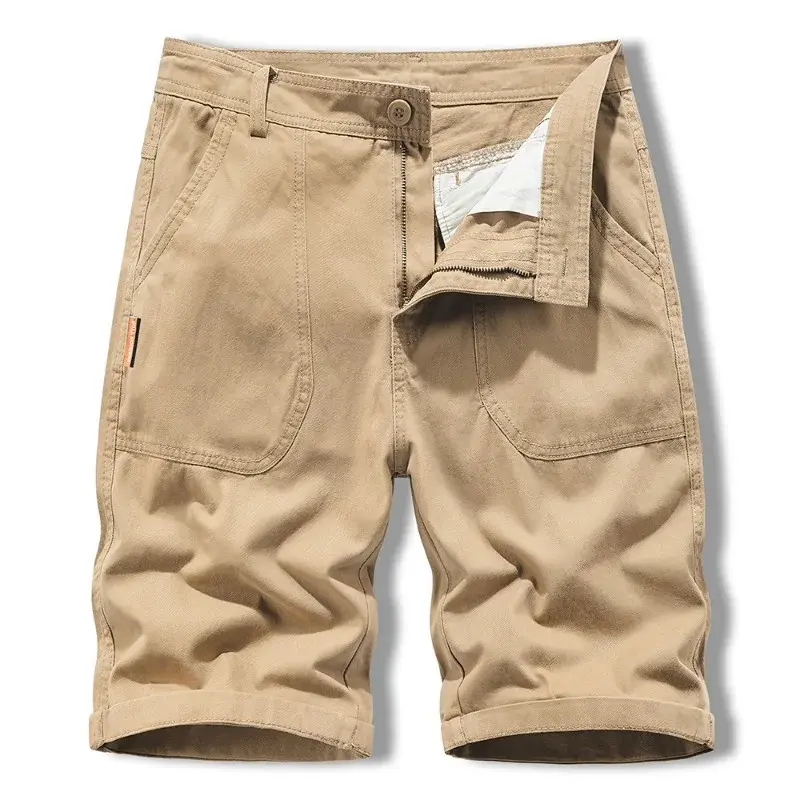 Men Thin Cotton 100% Loose Casual Shorts New Summer Man Sportswear Jogger Pants Quality Male Straight Knee Length Pants Size 38
