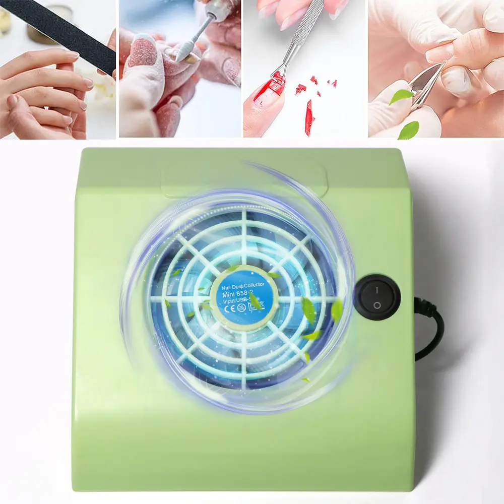 LINMANDA Professional Nail Dust Collector Dust Collector Portable Vacuum Machine for Salon Cleaning with 2 Dust Collecting Bags