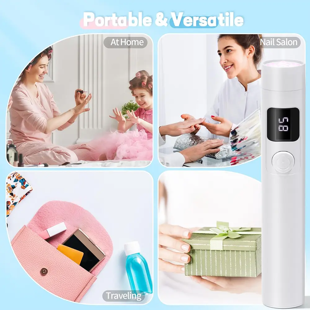 LINMANDA Portable Nail Dryer Machine Mini UV LED Nail Lamp for Home Salon Tools Professional Nail Phototherapy Flashlight Pen