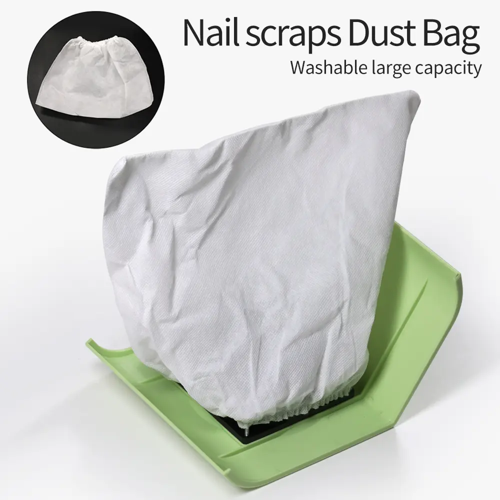 LINMANDA Professional Nail Dust Collector Dust Collector Portable Vacuum Machine for Salon Cleaning with 2 Dust Collecting Bags