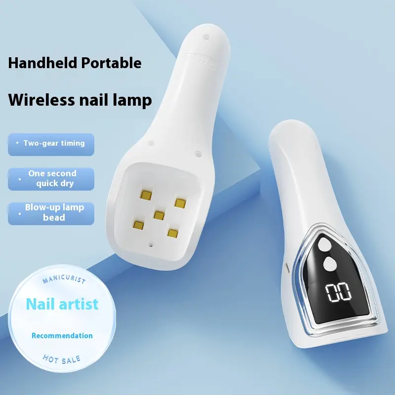 LINMANDA Handheld UV Light for Gel Nails Portable Mini Nail Lamp LED Nail Curing Polish Rechargeable Nail Dryer Fast-Dry Machin