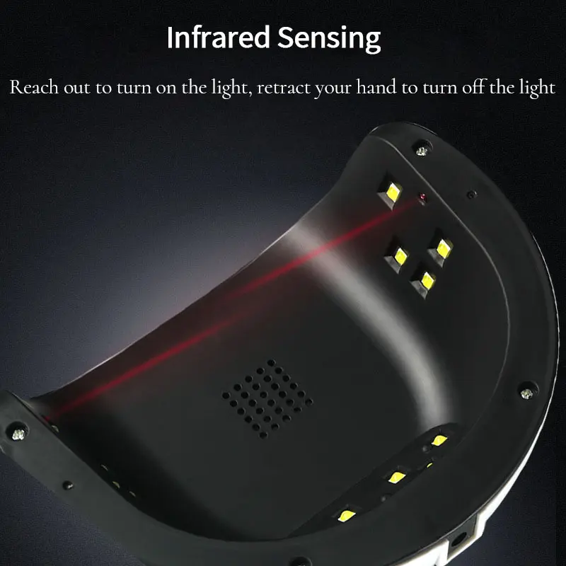 LINMANDA UV Light for Nails for Gel Polish Fast Nail Dryer with Automatic Sensor Timer Setting for Fingernail and Toenail