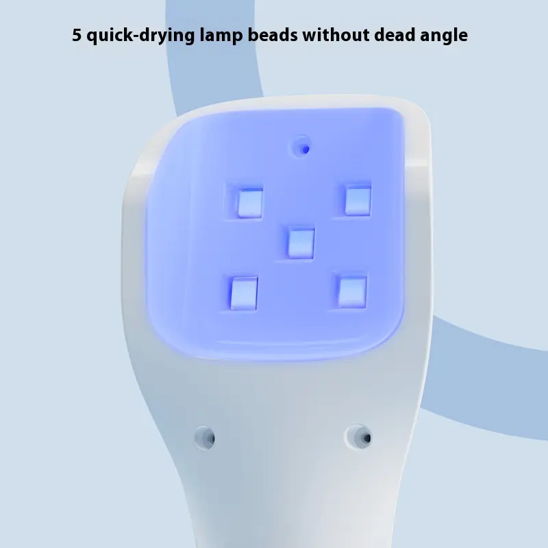 LINMANDA Handheld UV Light for Gel Nails Portable Mini Nail Lamp LED Nail Curing Polish Rechargeable Nail Dryer Fast-Dry Machin