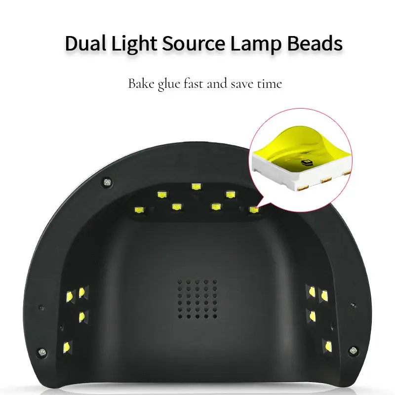 LINMANDA UV Light for Nails for Gel Polish Fast Nail Dryer with Automatic Sensor Timer Setting for Fingernail and Toenail