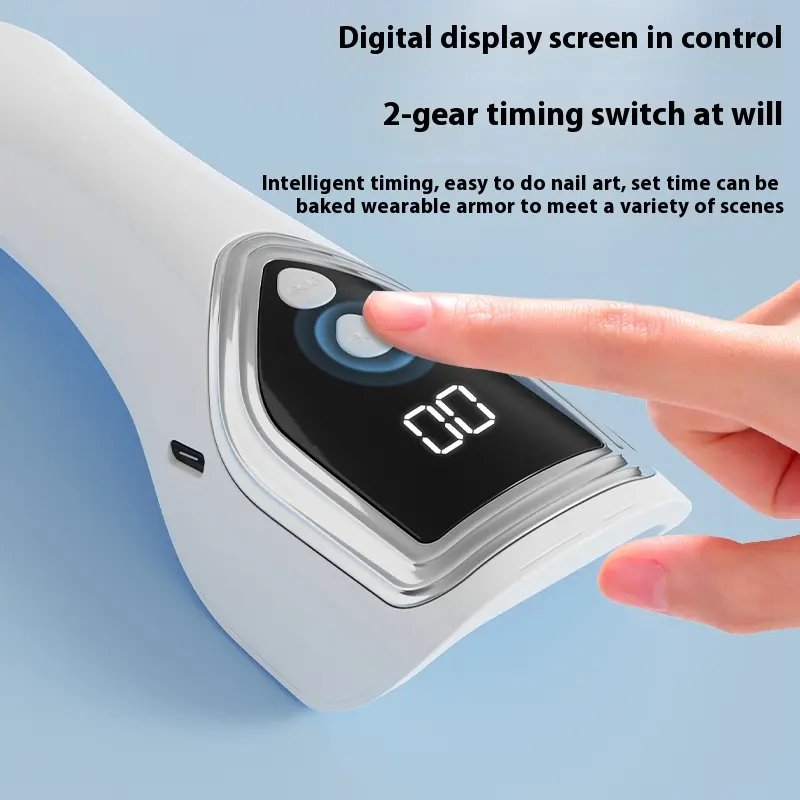 LINMANDA Handheld UV Light for Gel Nails Portable Mini Nail Lamp LED Nail Curing Polish Rechargeable Nail Dryer Fast-Dry Machin