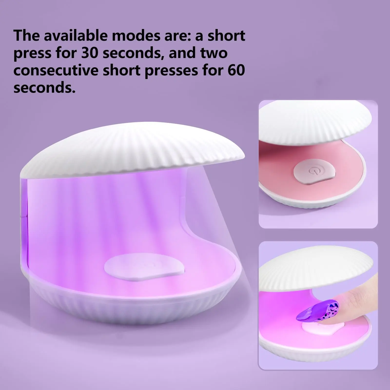 LINMANDA Mini LED Nail Lamp Quick-Dry Gel Nail Lamp 18W for Nail Art Nail Dryer for Fast Curing Portable Nail Cure Light