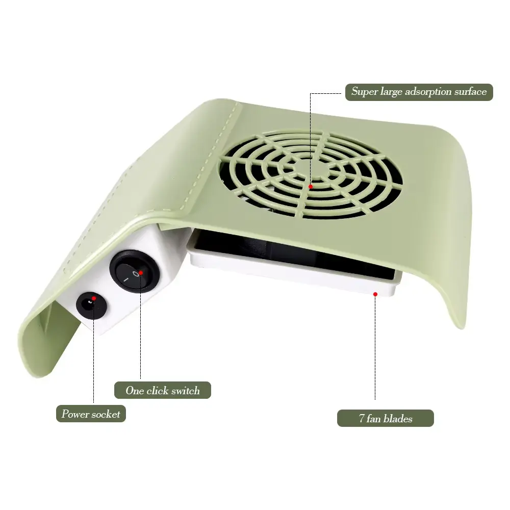 LINMANDA Nail Dust Collector Machine Upgraded Powerful Nail Dust Vacuum Extractor Suction Fan Manicure Machine for Nail Salons