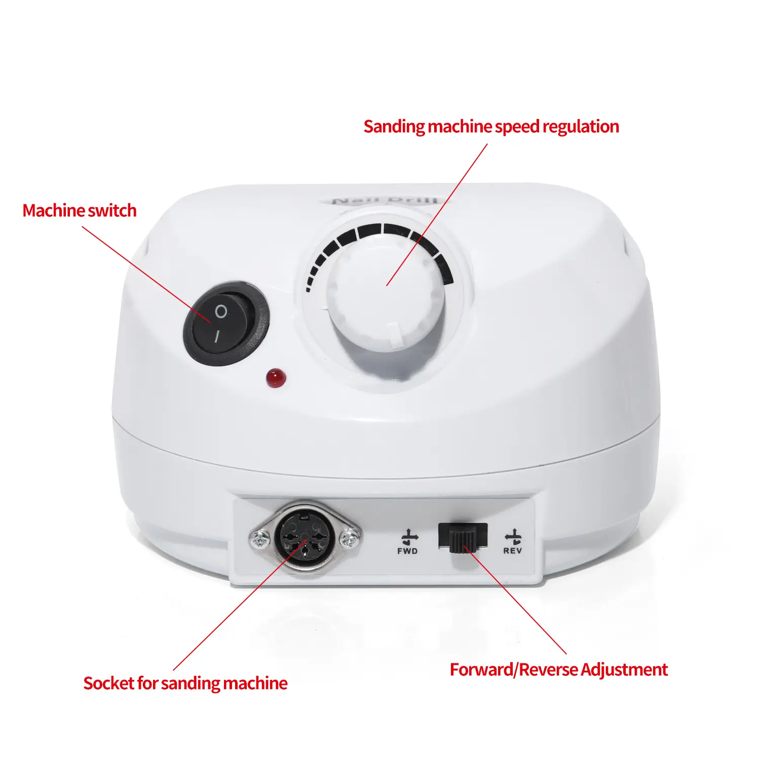 LINMANDA Electric Nail Drill Professional Manicure Machine Nail Sander Nails Drill Bit Portable Nail Salon Polisher Equipment