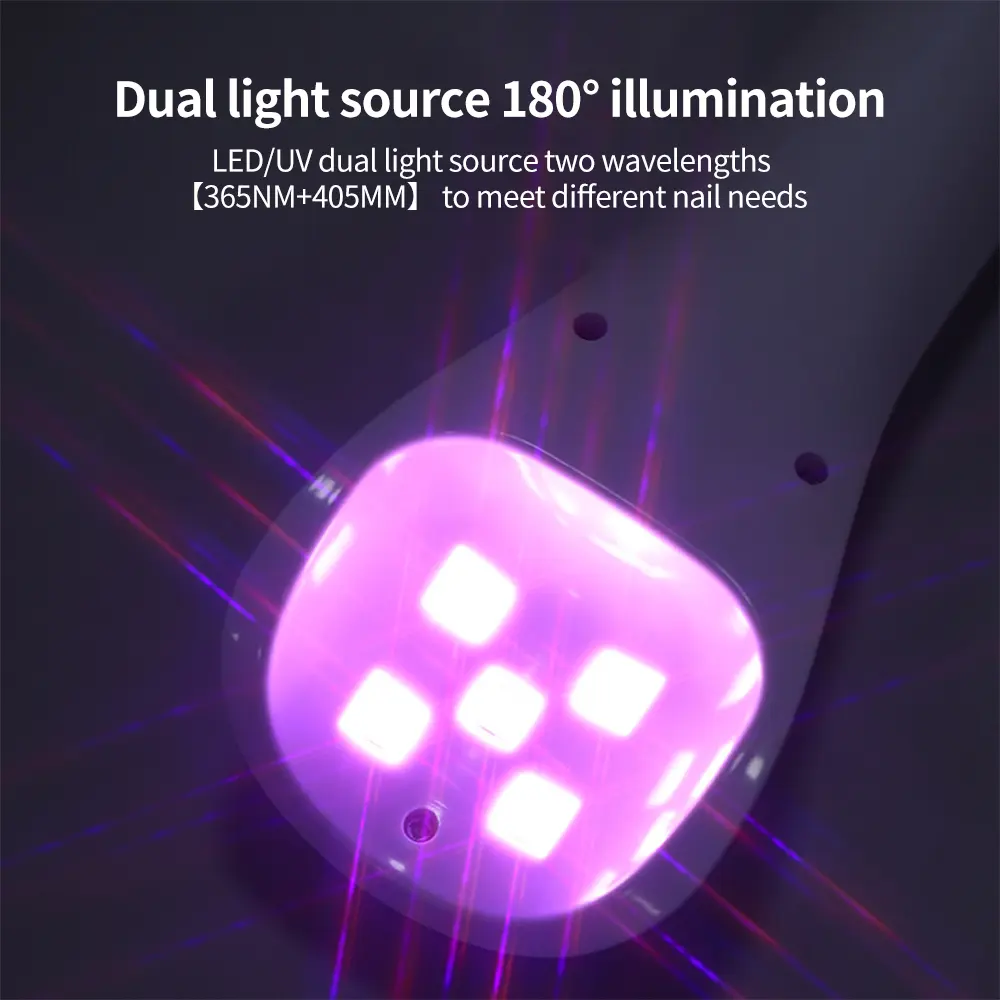 LINMANDA Handheld LED Lamp for Nails Drying Lamp Rechargeable Mini Manicure Lamp Nail Dryer For Gel Nails Portability Nail Art