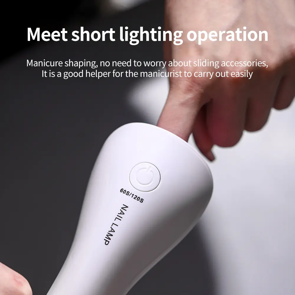 LINMANDA Handheld LED Lamp for Nails Drying Lamp Rechargeable Mini Manicure Lamp Nail Dryer For Gel Nails Portability Nail Art