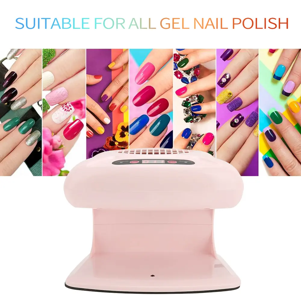 LINMANDA Nail Dryer with Automatic Sensor Timing Air Nail Fan Blow Dryer Warm & Cool Wind Blower Dryer for Regular Nail Polish