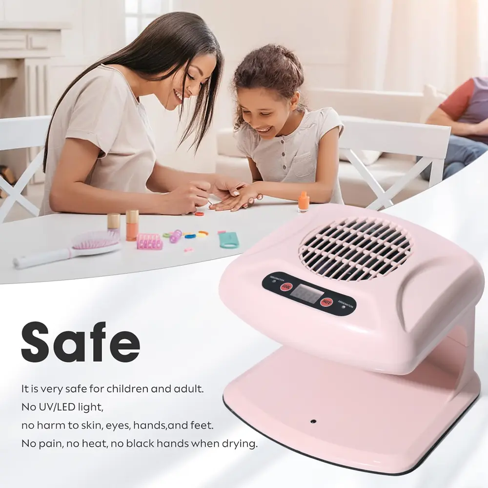 LINMANDA Nail Dryer with Automatic Sensor Timing Air Nail Fan Blow Dryer Warm & Cool Wind Blower Dryer for Regular Nail Polish