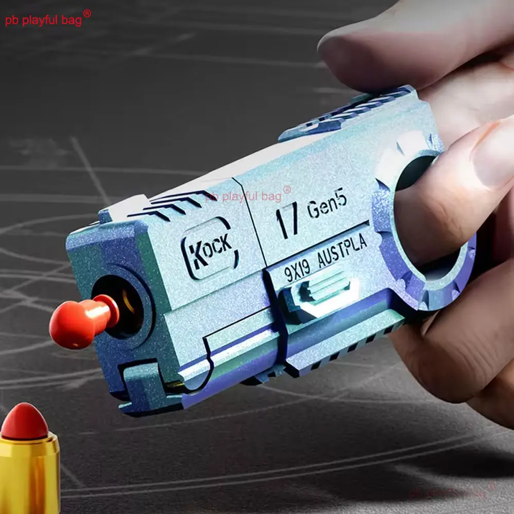 Alloy Finger Ring Spinner Anxiety Stress Relief Toys Office Toys Mini Throwing Shell Gun Metal EDC Adult CS Gift QG583