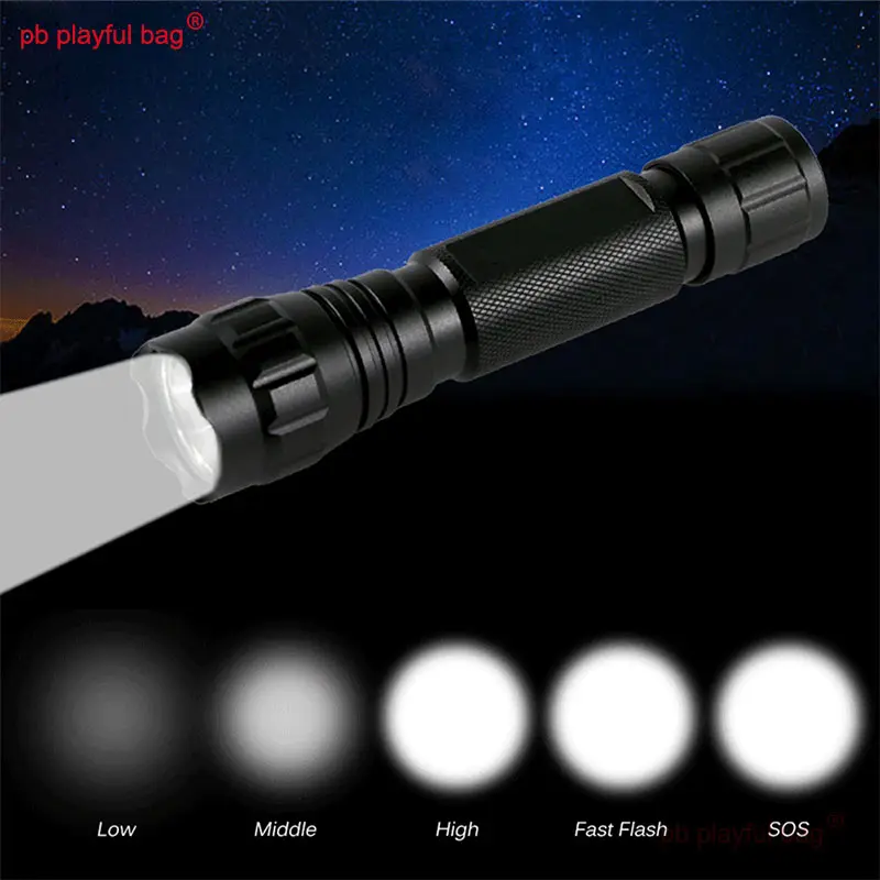 Ultra Bright Portable LED Flashlight Outdoor Camping travel equipment Light T6 Q5 Tactical Flashlight Sports Toy Parts QG429