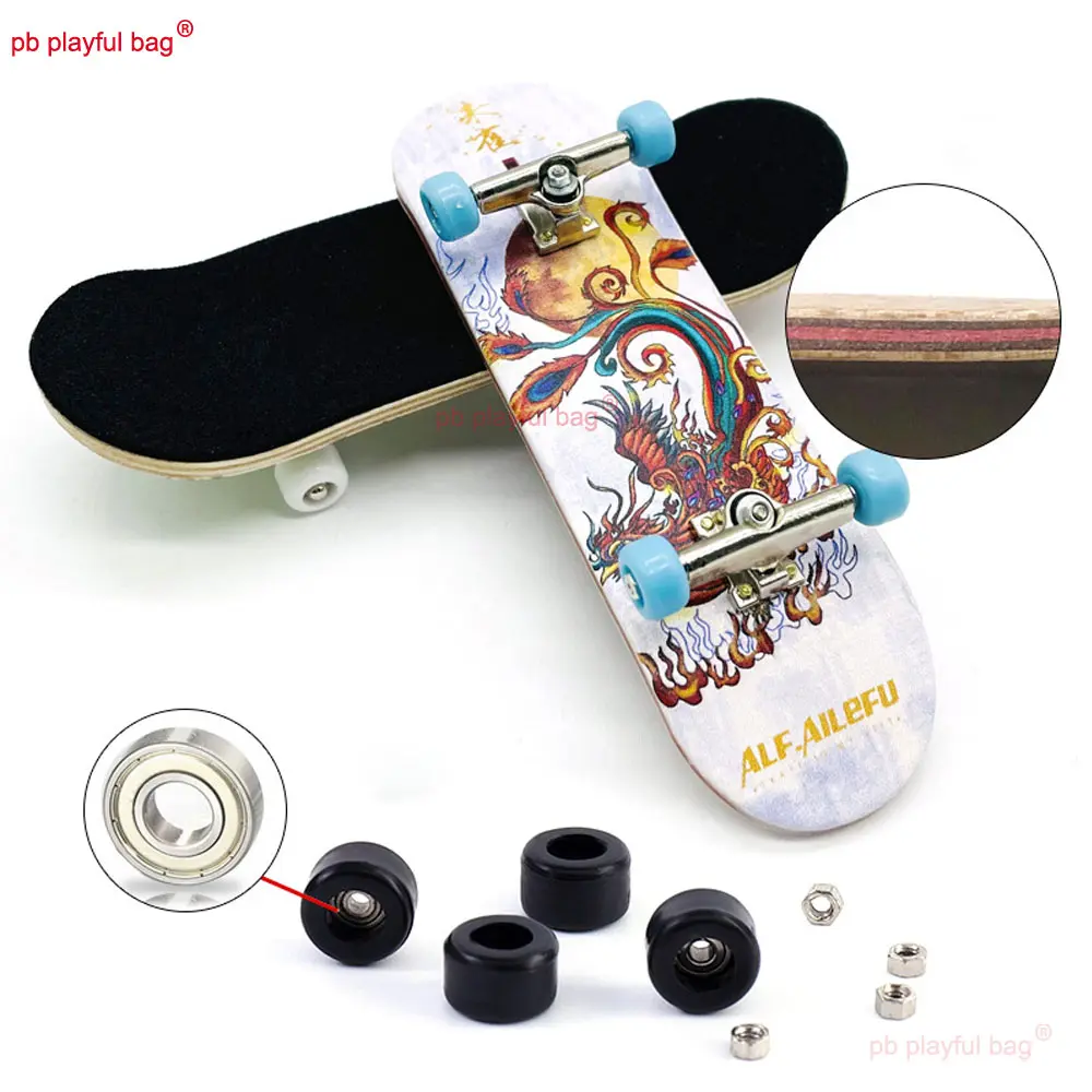 30*100mm Wooden Professional Finger Skate Boarding Maple Wood Fingerboard Novelty Party Gifts Children's Leisure Toy ZG334